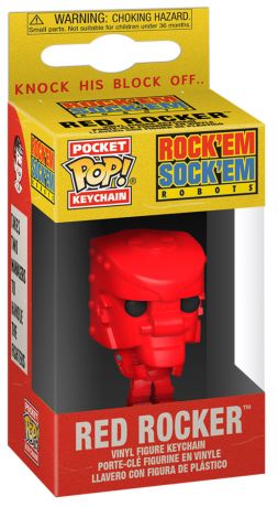 Figurine Funko Pop Rock 'Em Sock 'Em Robots Red Rocker - Porte clés