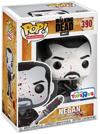 Figurine Funko Pop The Walking Dead #390 Negan - Noir et Blanc - Ensanglanté