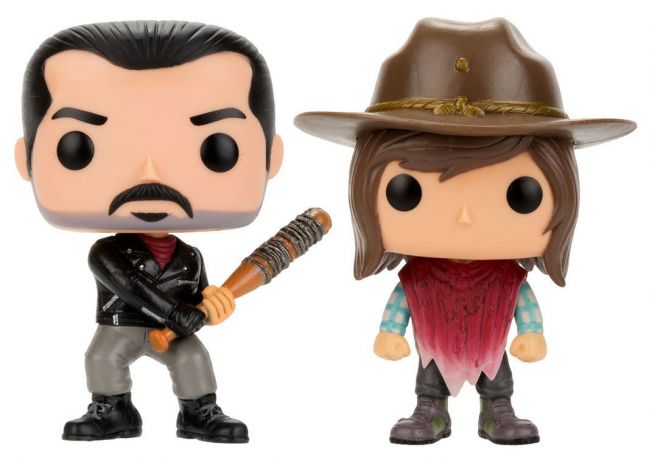 Figurine Funko Pop The Walking Dead Negan & Carl Grimes - 2 Pack