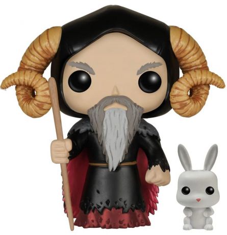 Figurine Funko Pop Monty Python : Sacré Graal ! #201 Tim l'enchanteur avec lapin