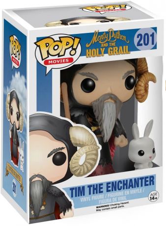 Figurine Funko Pop Monty Python : Sacré Graal ! #201 Tim l'enchanteur avec lapin