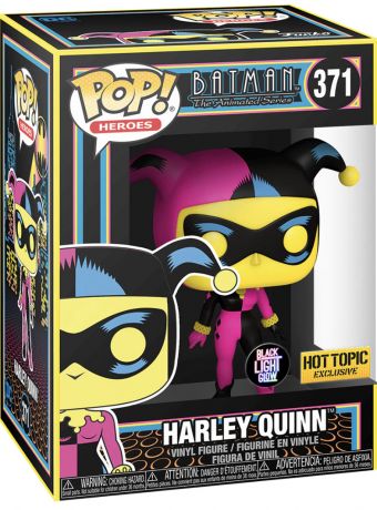 Figurine Funko Pop Batman : Série d'animation [DC] #371 Harley Quinn - Black Light