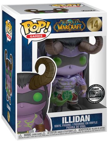 Figurine Funko Pop World of Warcraft #14 Illidan - métallique 