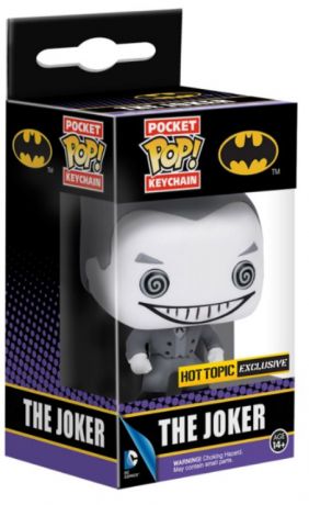 Figurine Funko Pop Batman [DC] Le joker noir et blanc - Porte clés