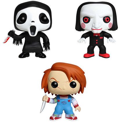 Figurine Funko Pop Chucky #10 Horror Classics (Ghost Face, Chucky, Billy) - 3 pack