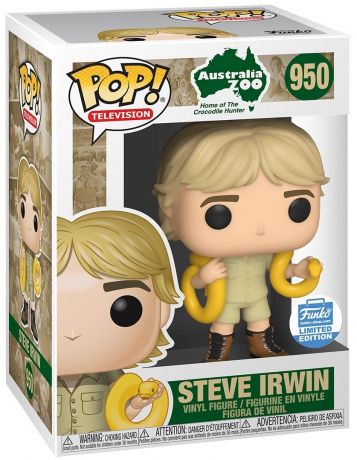 Figurine Funko Pop Australia zoo #950 Steve Irwin avec serpent 