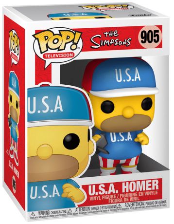 Figurine Funko Pop Les Simpson #905 Homer USA