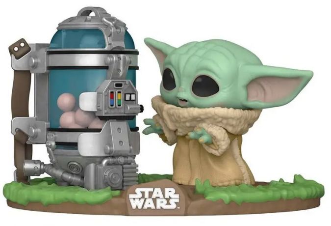 Figurine Funko Pop Star Wars : Le Mandalorien #407 L'enfant avec boîte à œufs