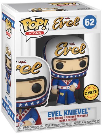 Figurine Funko Pop Being Evel #62 Evel Knievel avec casque [Chase]