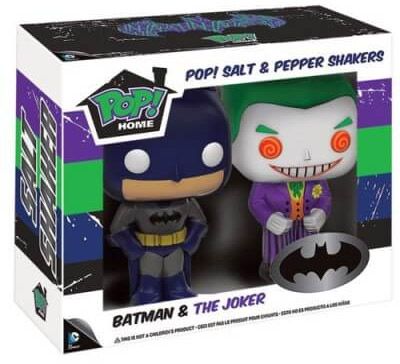 Figurine Funko Pop DC Super-Héros Batman et le Joker sel et poivre