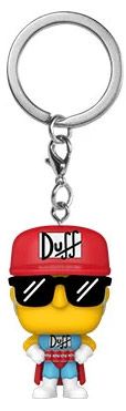 Figurine Funko Pop Les Simpson Duff Man - Porte clés