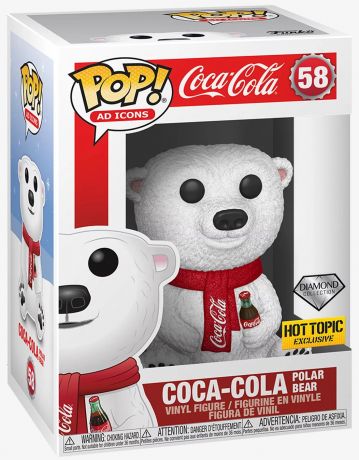 Figurine Funko Pop Icônes de Pub #58 Ours Polaire Coca-Cola - Diamant 