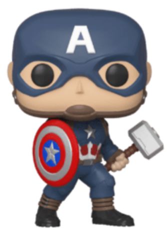 Figurine Funko Pop Avengers : Endgame [Marvel] #481 Captain America avec Mjolnir