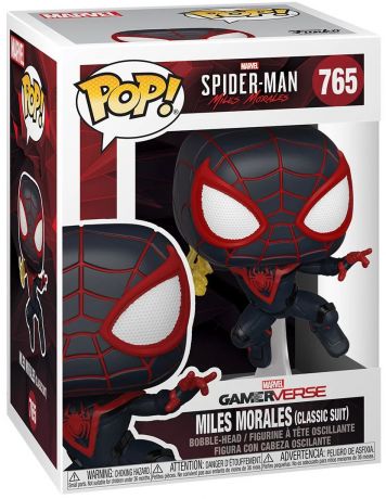 Figurine Funko Pop Marvel's Spider-Man: Miles Morales #765 Miles Morales costume classique