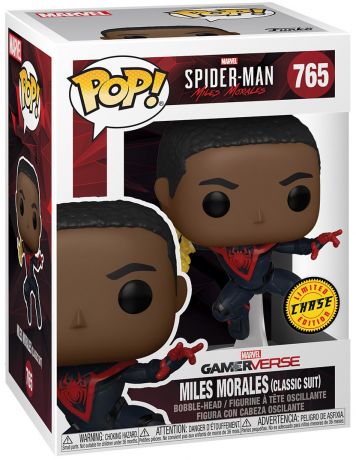 Figurine Funko Pop Marvel's Spider-Man: Miles Morales #765 Miles Morales costume classique [Chase]
