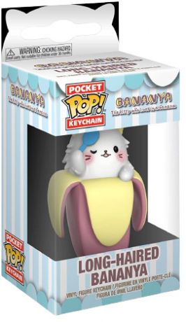 Figurine Funko Pop Bananya Bananya aux cheveux longs - Porte clés