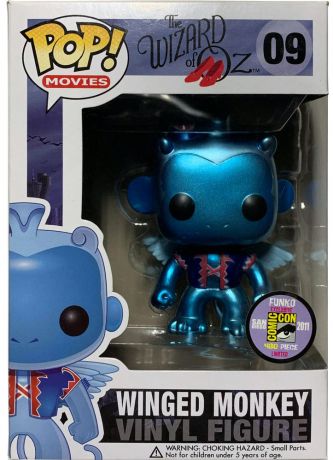 Figurine Funko Pop Le Magicien d'Oz #09 Singe avec ailes - Métallique 
