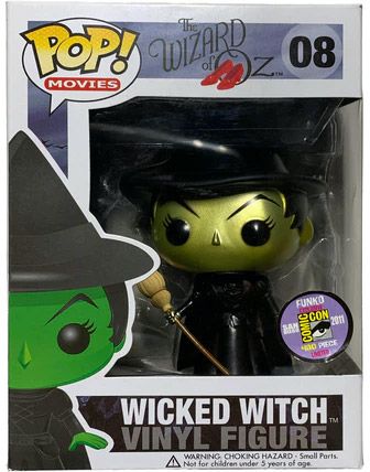 Figurine Funko Pop Le Magicien d'Oz #08 Méchante sorcière - Métallique 