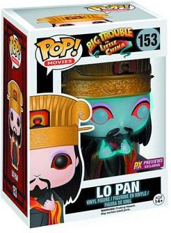 Figurine Funko Pop Les Aventures de Jack Burton dans les griffes du Mandarin #153 Lo Pan Fantôme - Glow in the Dark
