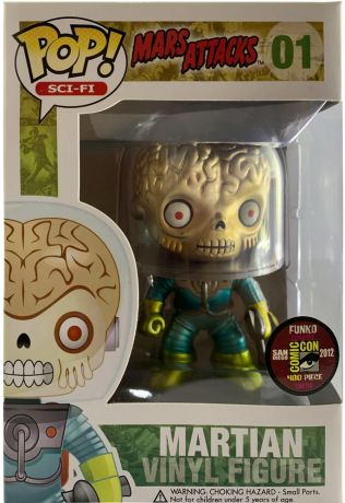 Figurine Funko Pop Mars Attacks! #01 Martien métallique 