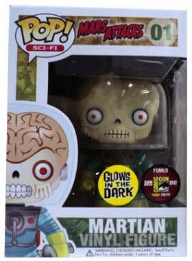 Figurine Funko Pop Mars Attacks! #01 Martien - Glow in the dark