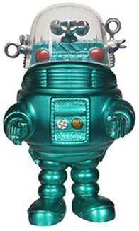 Figurine Funko Pop Planète interdite #89 Robby le Robot turquoise métallique 