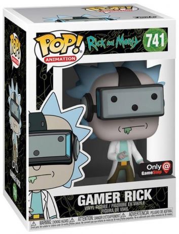 Figurine Funko Pop Rick et Morty #741 Gamer Rick