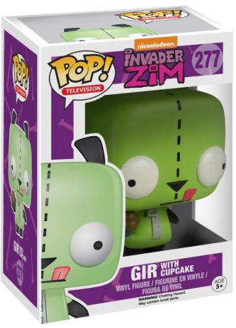 Figurine Funko Pop Zim l'envahisseur #277 Gir avec Cupcake