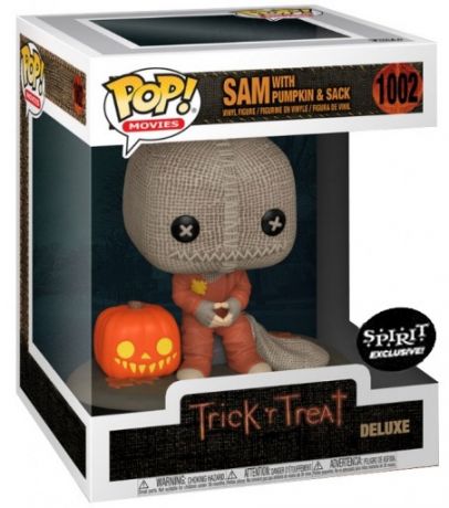 Figurine Funko Pop Trick 'r Treat #1002 Sam avec citrouille et sac