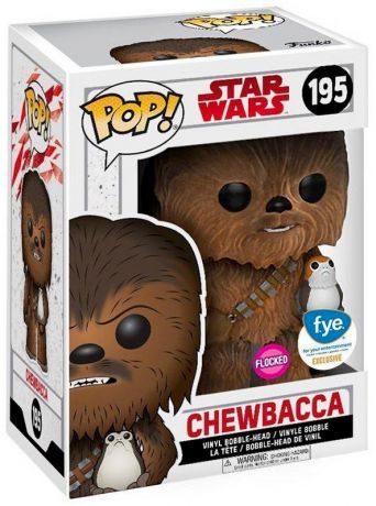 Figurine Funko Pop Star Wars 8 : Les Derniers Jedi #195 Chewbacca - Flocké