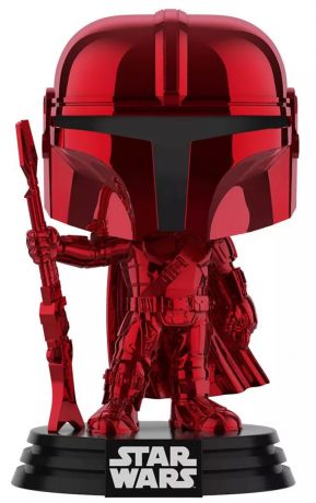 Figurine Funko Pop Star Wars : Le Mandalorien #345 Le Mandalorien - Rouge