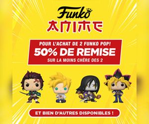 Pour l'achat de 2 Pop 50% de remise sur la deuxième