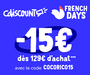 FRENCHDAYS : -15€ dès 129€ d'achat
