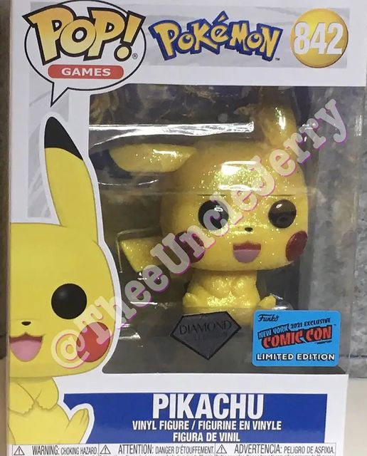 Funko Pop Pokémon :Pikachu - Diamant n°842