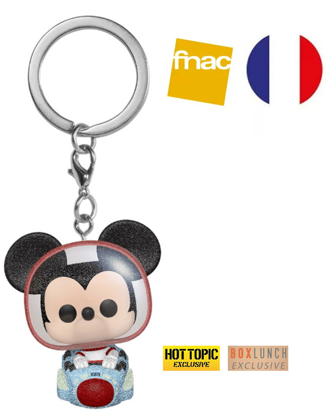 Mickey Mouse sur l'attraction Space Mountain (Diamant) - Porte clés - Réf Funko 60658 - Hot Topic et Box Lunch