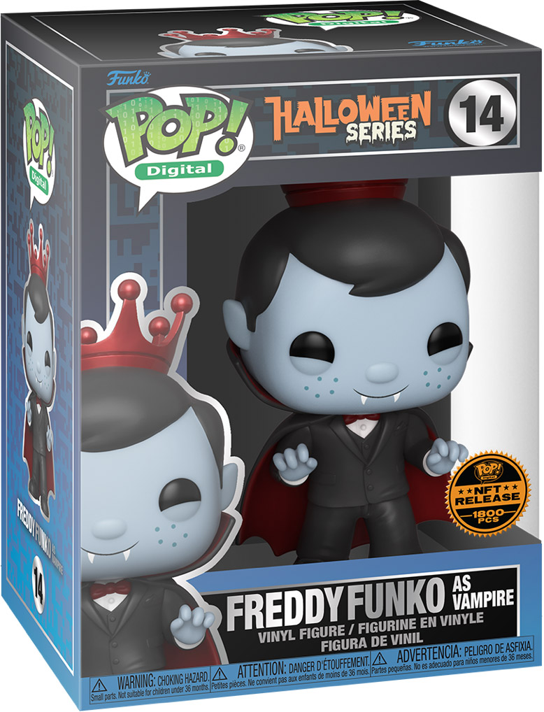 Funko Pop Digital Freddy Funko en vampire  