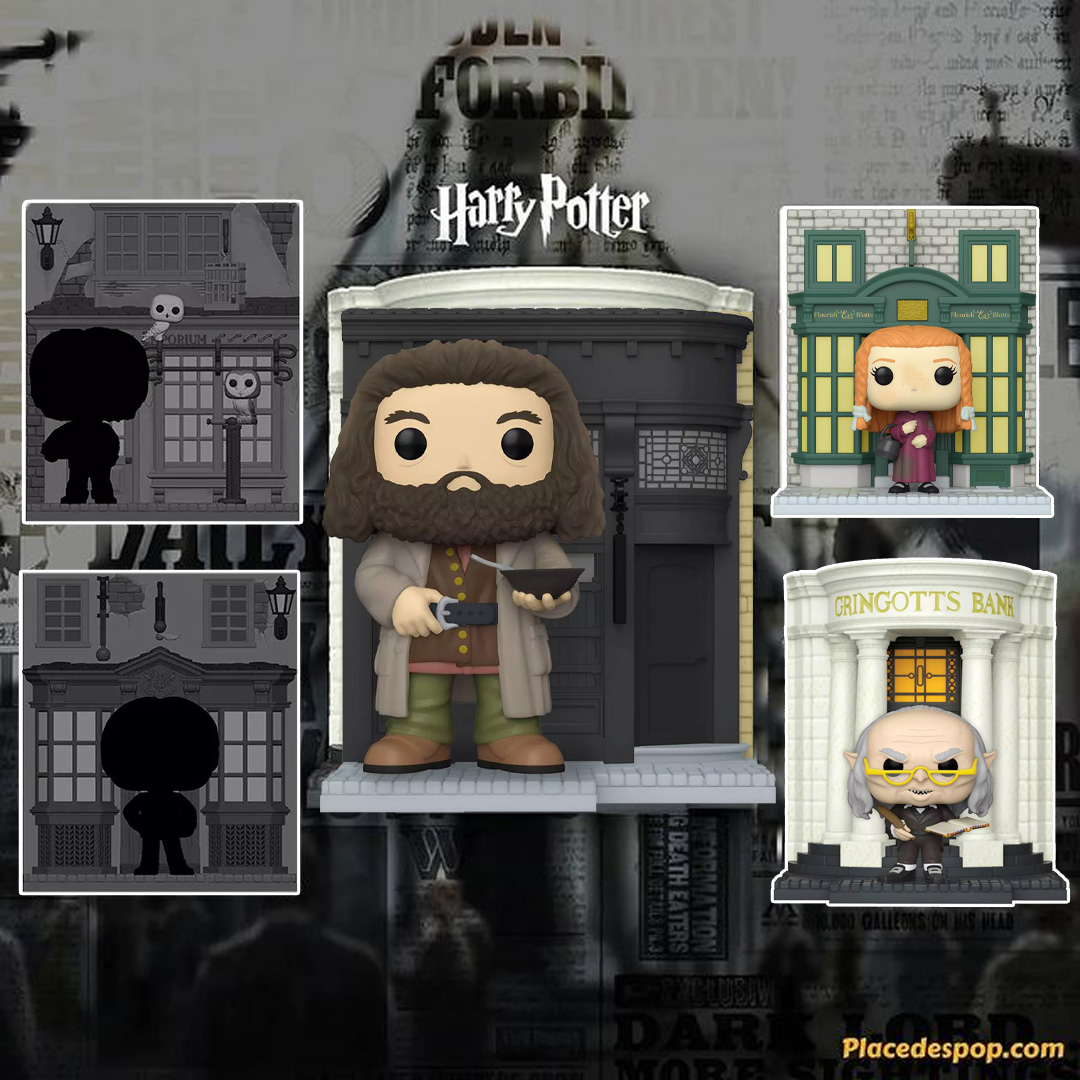 Funko POP Deluxe : Harry Potter Chemin de Traverse Hagrid et Ginny