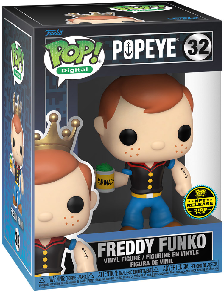 Funko Pop Digital Freddy Funko (Popeye) -  3 198 exemplaires