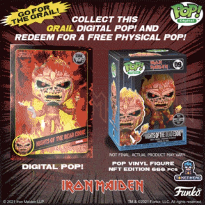 Funko Pop Digital - WAX NFT - Iron Maiden SERIE 1 Funko Pop Digital - WAX NFT - Iron Maiden SERIE 1