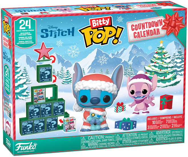 Calendrier De L'Avent KKPop 2025 - 24 Figurines Pop Et Accessoires Collectionnables - Décoration Noël 30x25x5 Cm
